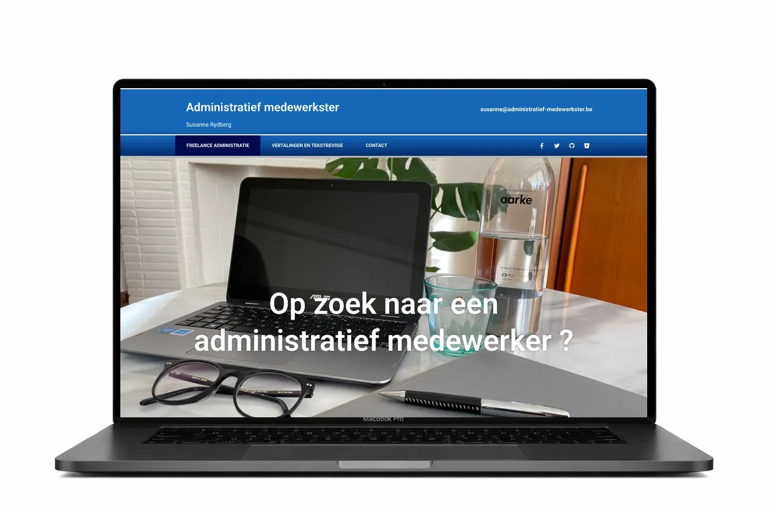 Website voor administratieve dienstverlener – Webdesigner Antwerpen – Webdesigner Antwerpen