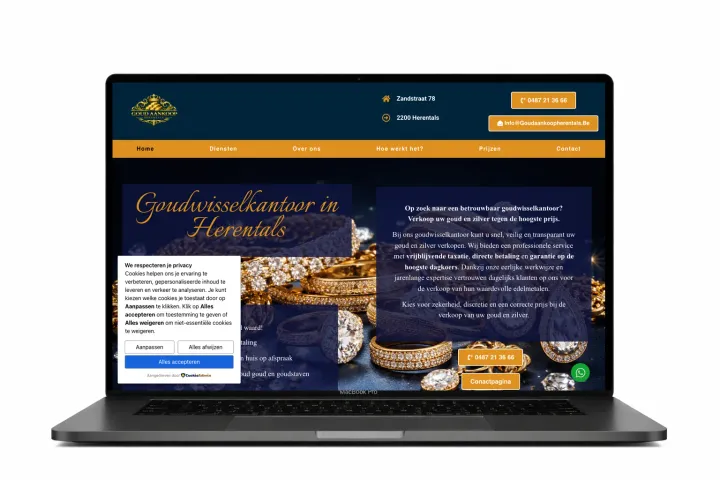 Website antwerp-webdesign.be — project van webdesigner Antwerpen