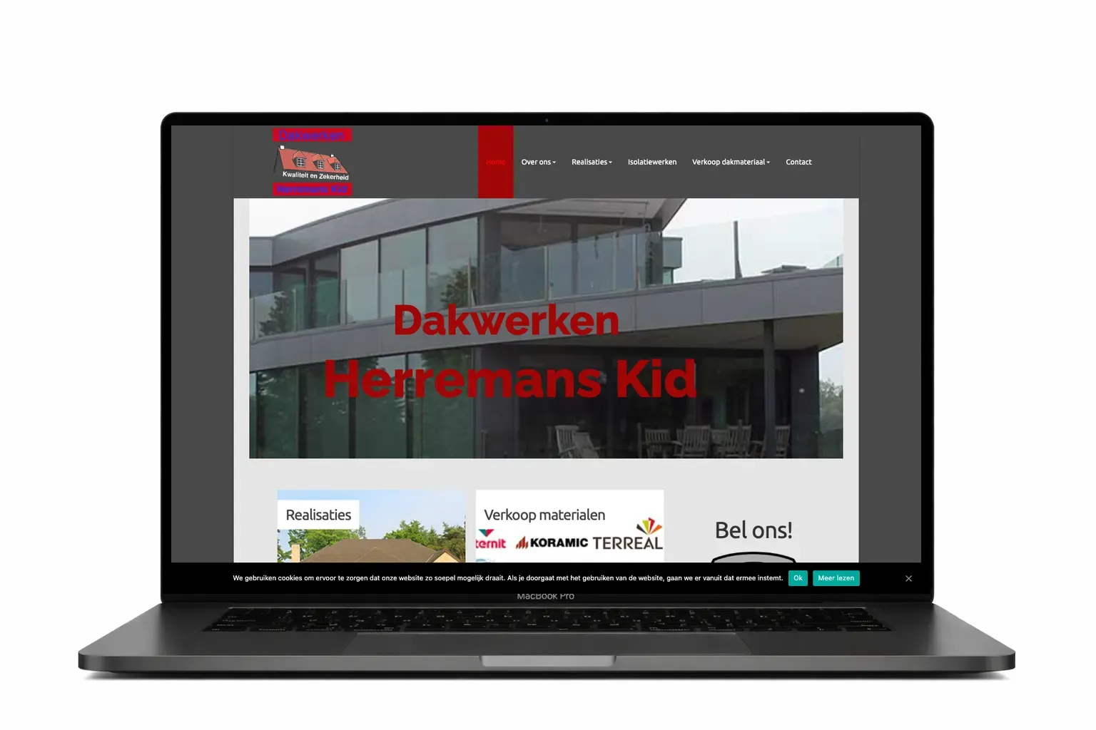 Website Dakwerken Herremans – Webdesigner Antwerpen – Webdesigner Antwerpen