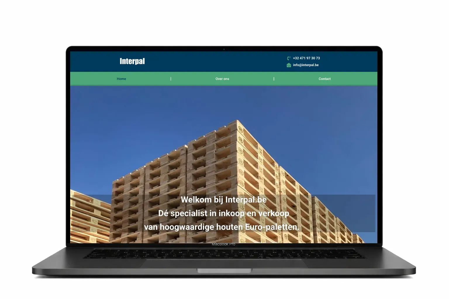 Website voor Interpal B2B-dienstverlener – Webdesigner Antwerpen – Webdesigner Antwerpen