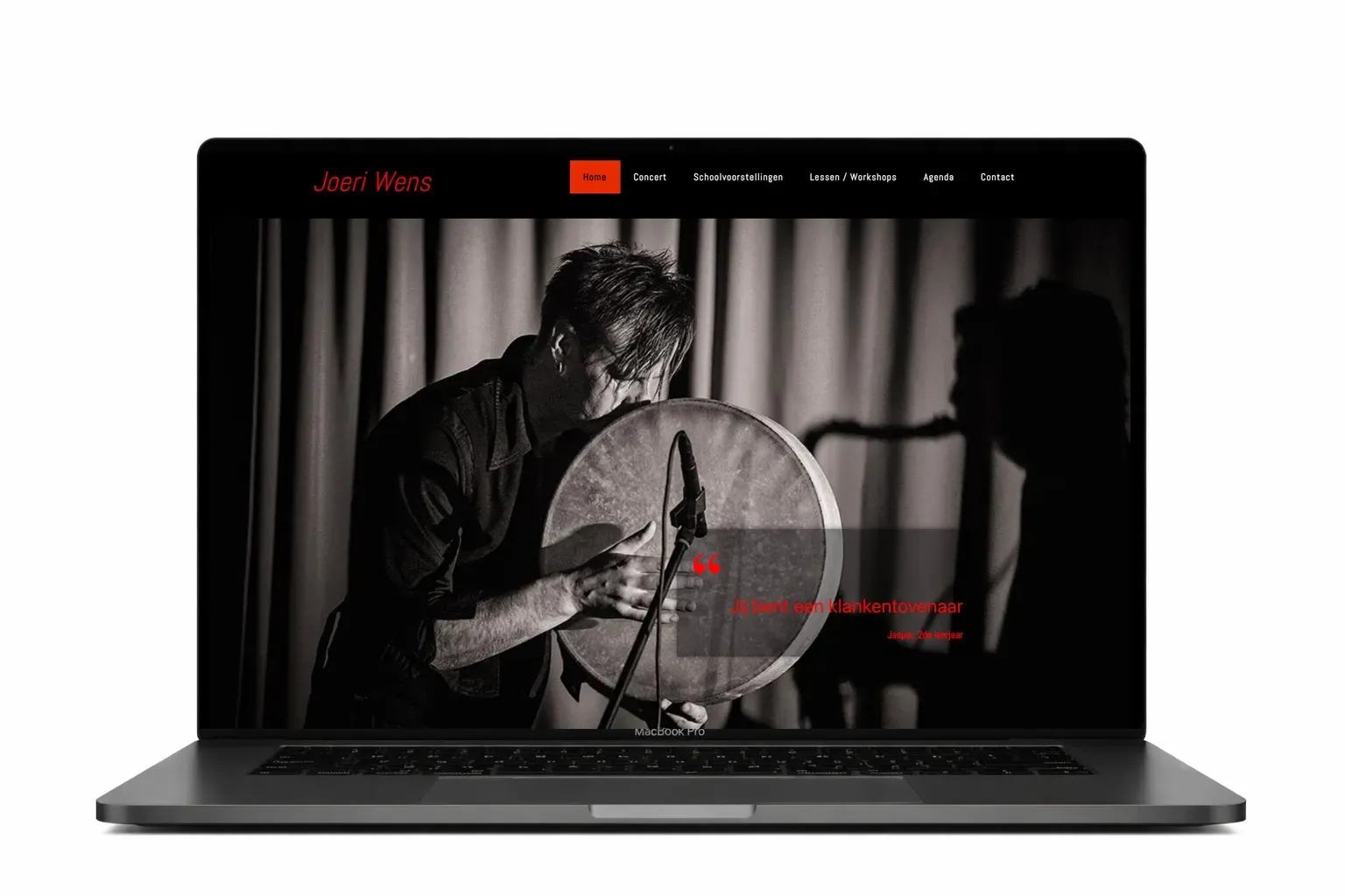 Website Joeri Wens personal branding – Webdesigner Antwerpen – Webdesigner Antwerpen