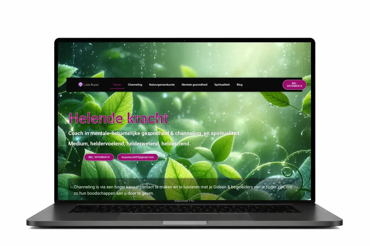 Website Lucie Buyse personal brand – Webdesigner Antwerpen – Webdesigner Antwerpen