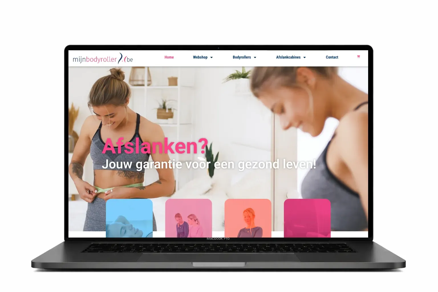 Website Mijn Afslankcabine – Webdesigner Antwerpen – Webdesigner Antwerpen