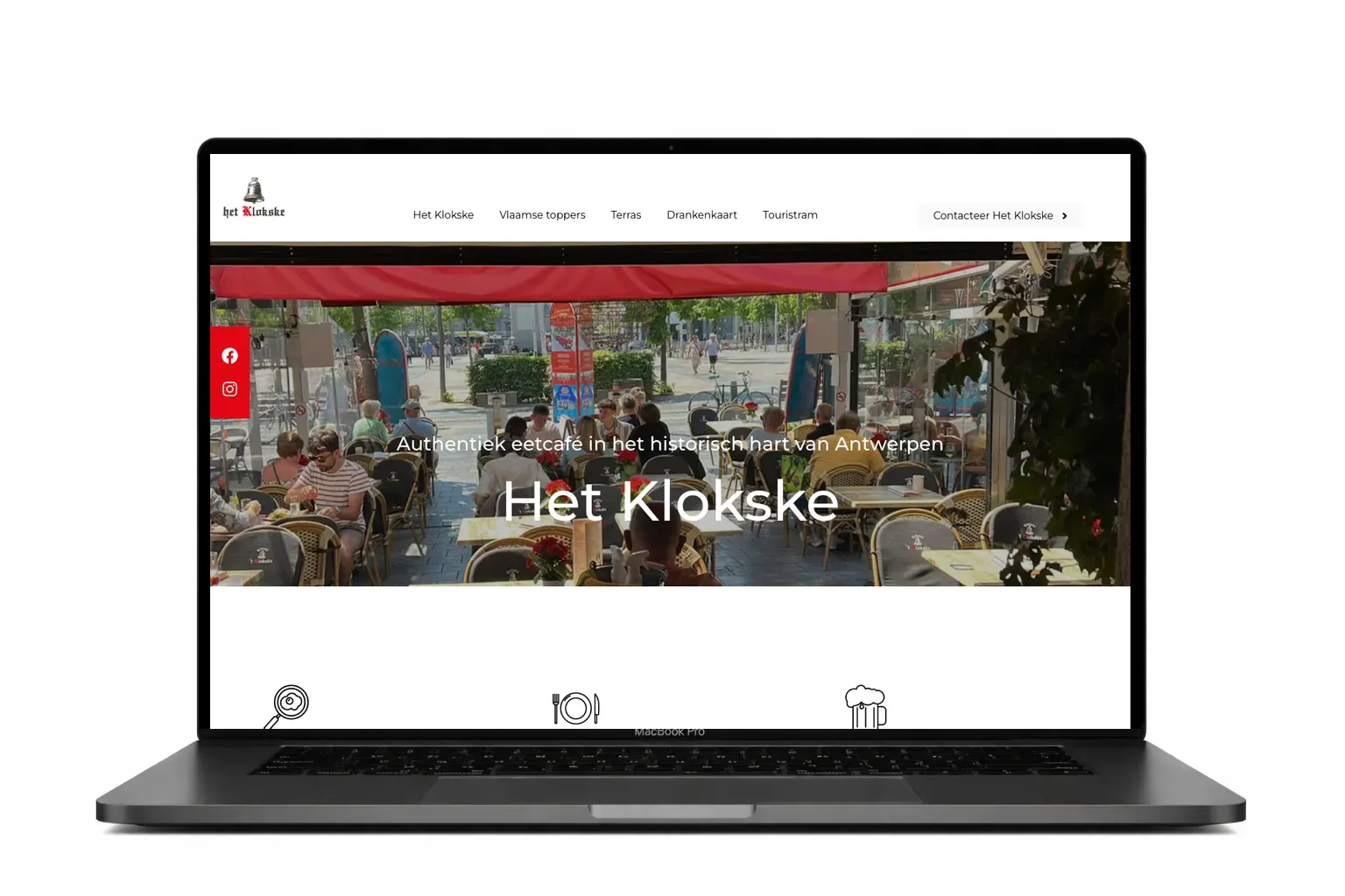 Creatieve bedrijfswebsite ontwikkeld door webdesign bureau Antwerpen