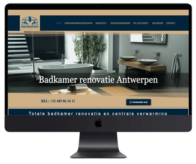 Website badkamerrenovatie Antwerpen – Webdesigner Antwerpen – Webdesigner Antwerpen