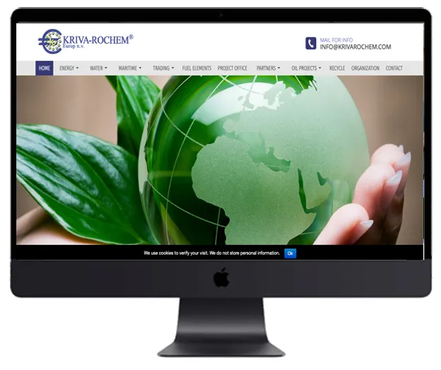 B2B-website voor Krivarochem – Webdesigner Antwerpen – Webdesigner Antwerpen