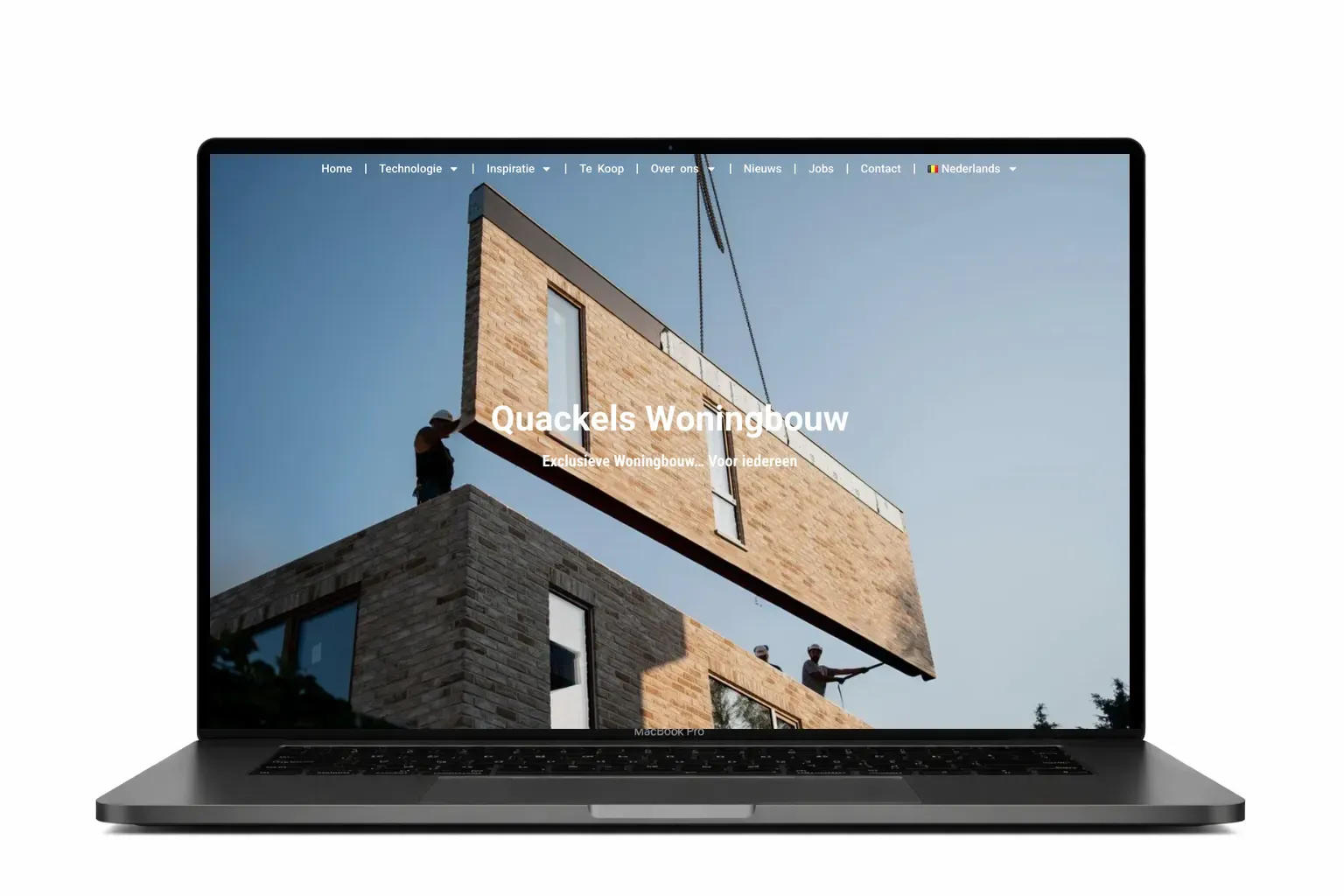 Bedrijfswebsite voor KMO ontwikkeld door webdesign bureau Antwerpen