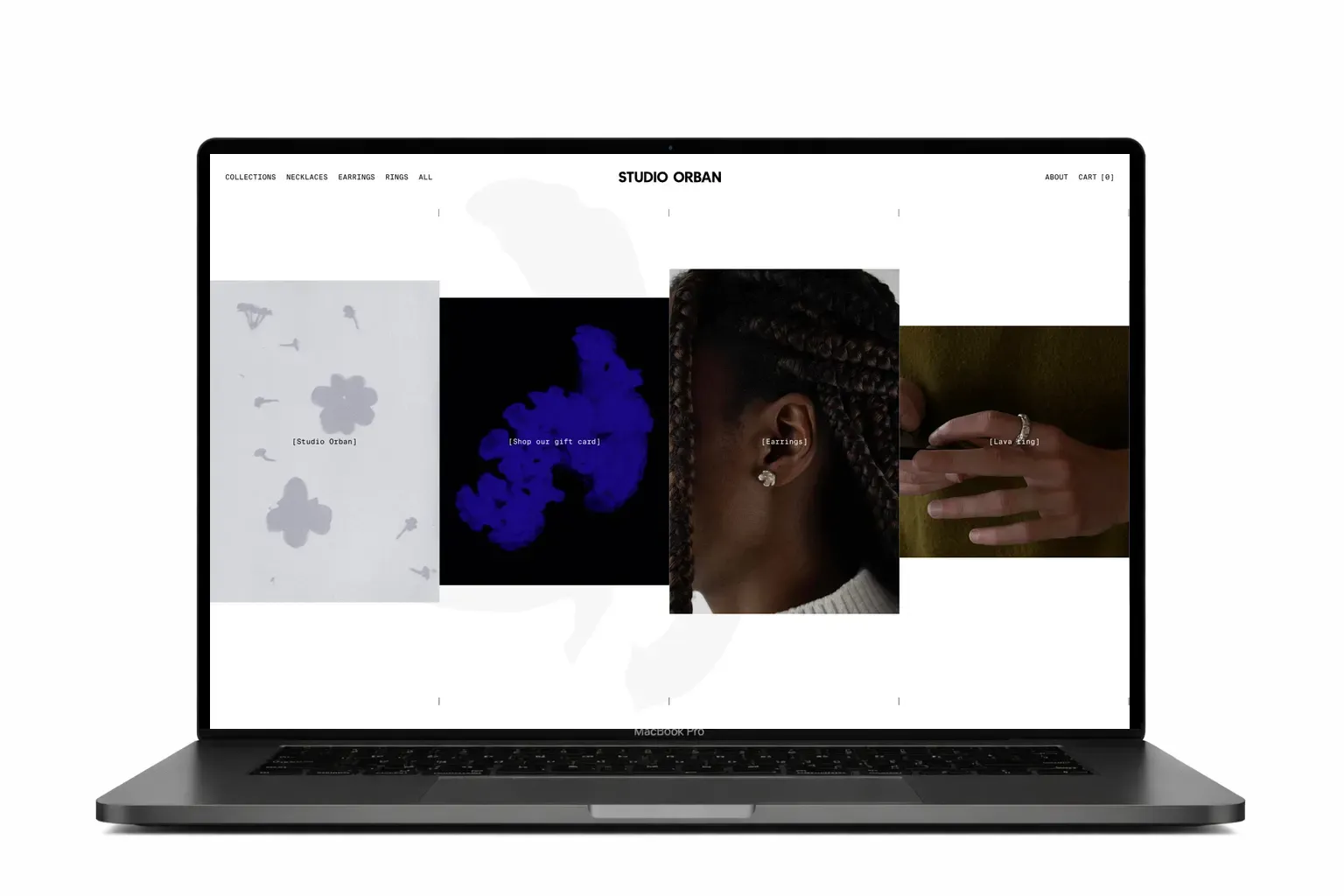 Website voor designstudio ontworpen door webdesign bureau Antwerpen
