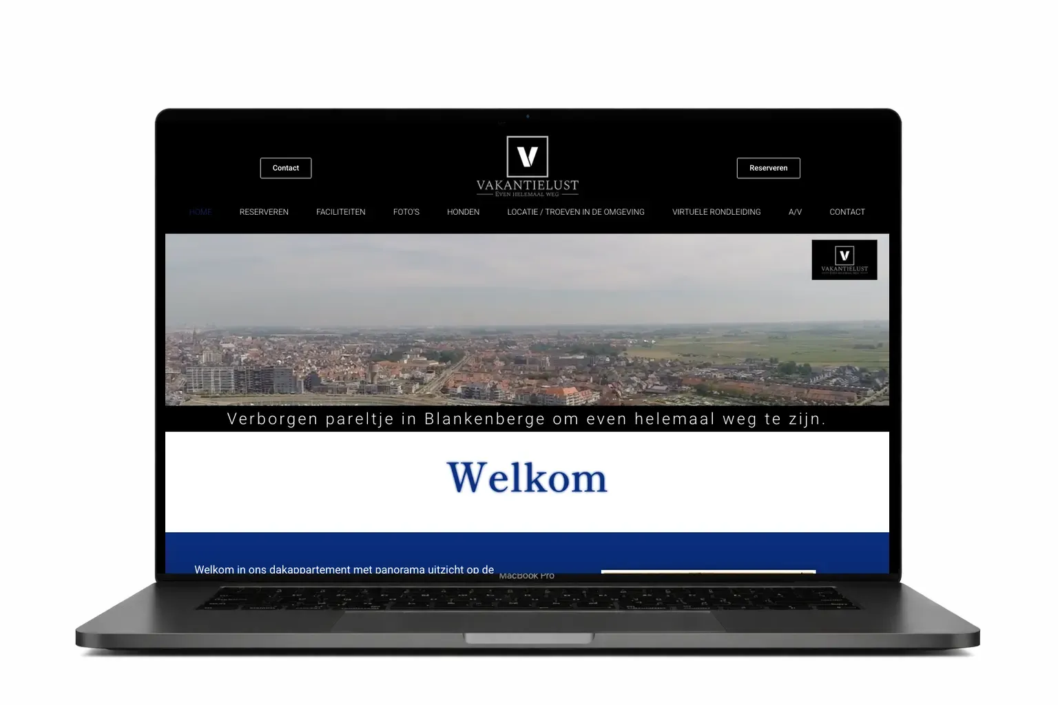 Website voor reisbedrijf ontworpen door webdesign bureau Antwerpen
