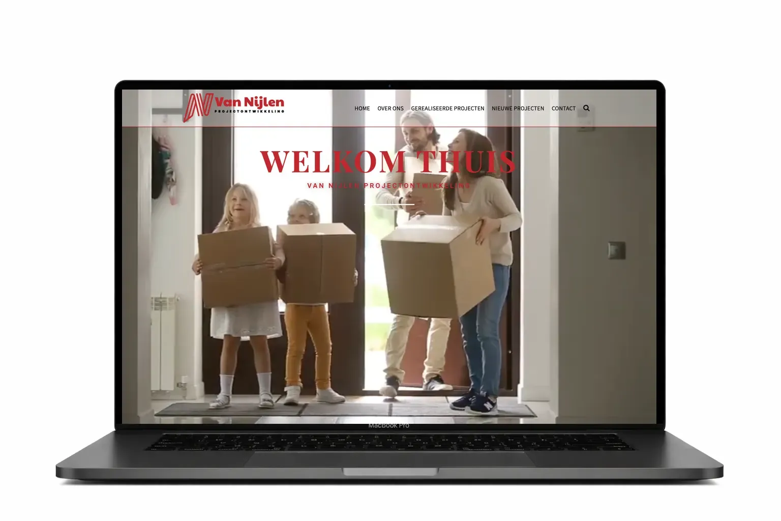 Website voor vastgoedprojectontwikkeling door webdesign bureau Antwerpen