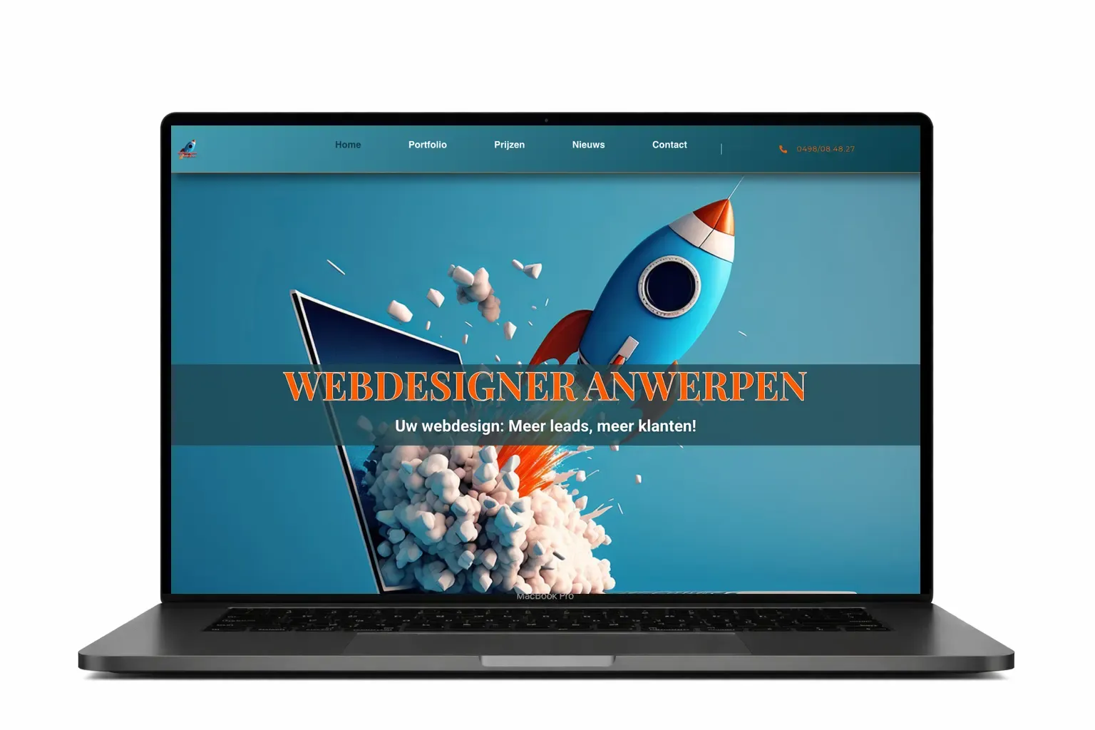 Eigen website van webdesign bureau Antwerpen