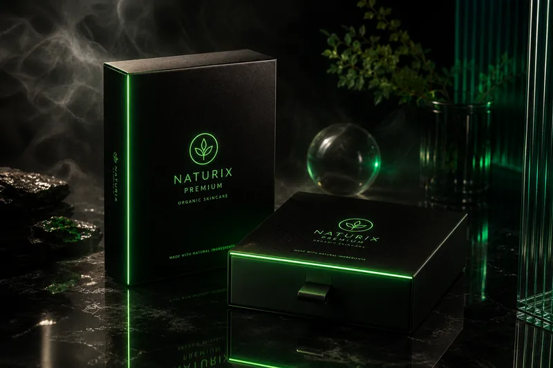 Premium productverpakking als voorbeeld van sterke productpresentatie in een webshop