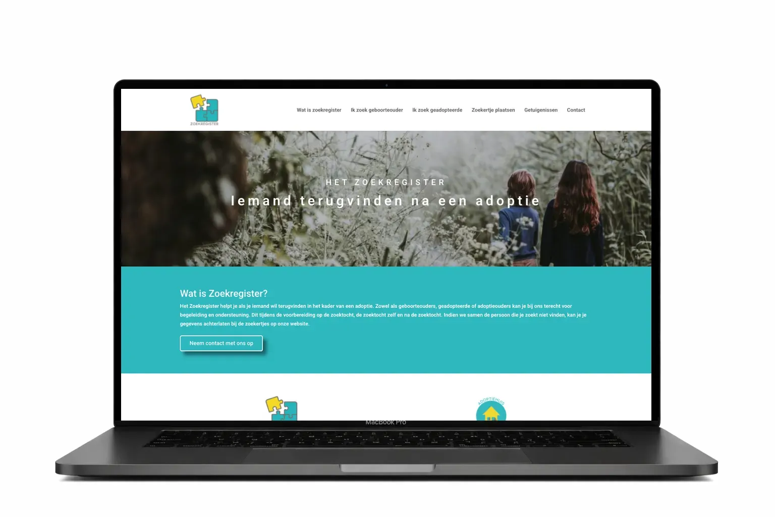 Bedrijfswebsite voor online register ontwikkeld door webdesign bureau Antwerpen